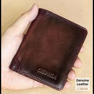New Brown Leather men’s wallet Genuine Leather